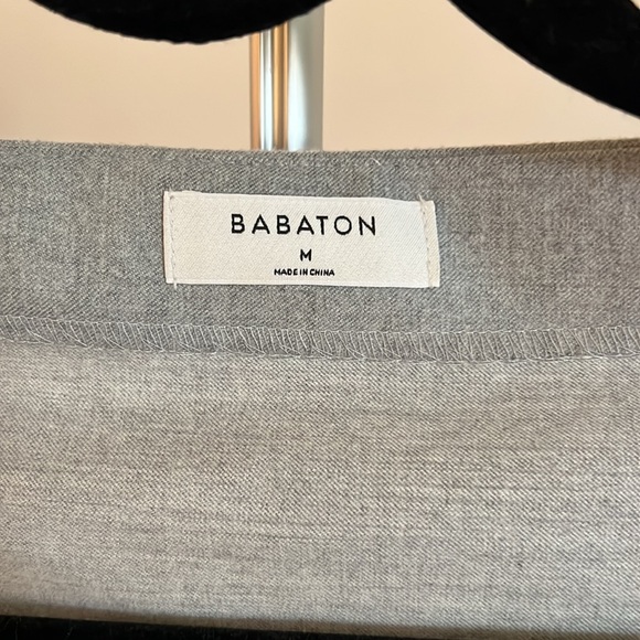 Babaton grey flannel off the shoulder top - Picture 2 of 5